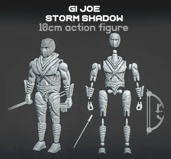 🔥  Articulated GI JOE figure 