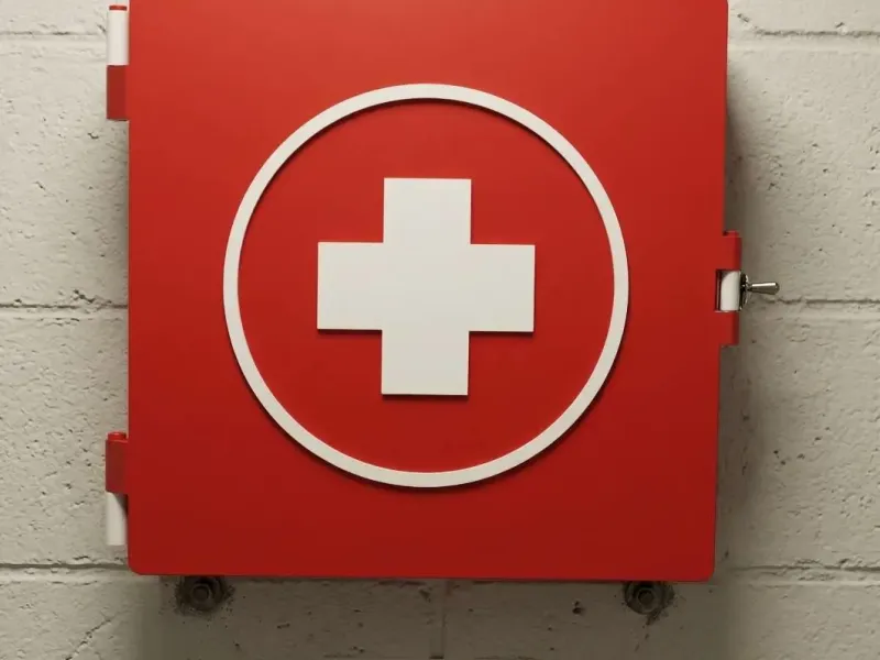 Erste-Hilfe-Kasten für die Wand