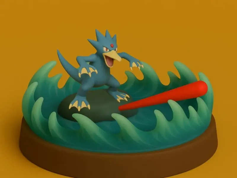 Pokemon battle style - Golduck #055