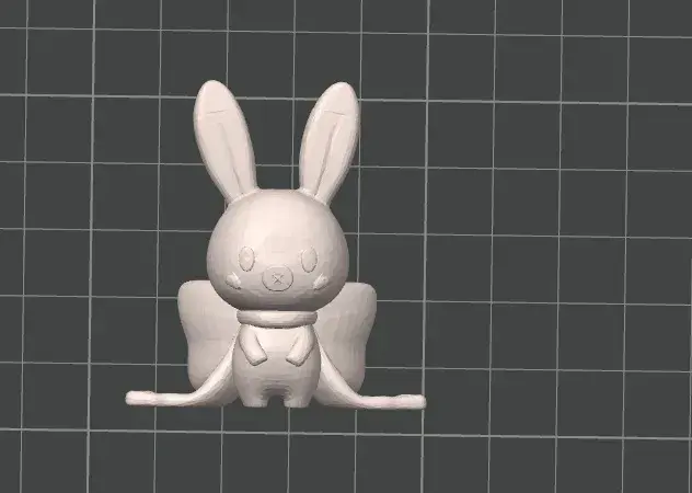 Cute bunny with a bow