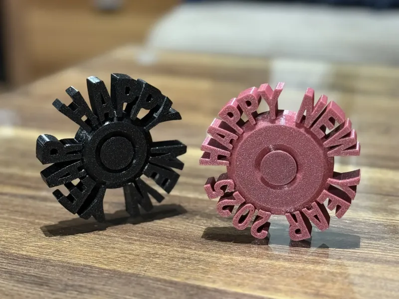SILVESTER FIDGET SPINNER 2025 (PRINT IN PLACE)