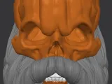 Pumpkin skull. Halloween decorations-1