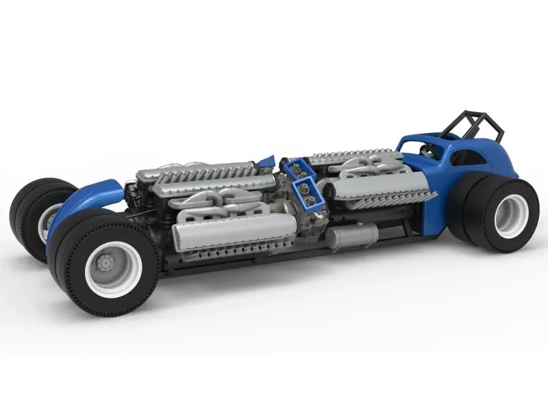Vintage AWD Dragster Scale 1:25