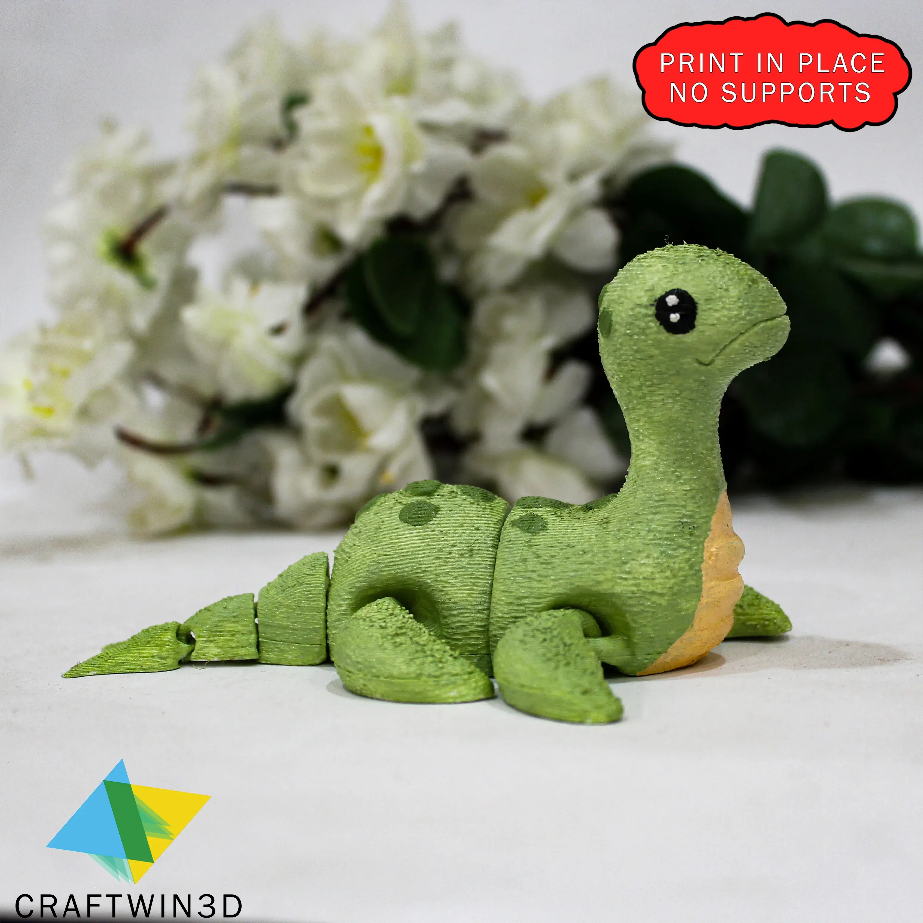 Adorable Nessie 3D Model - No Supports Required!
