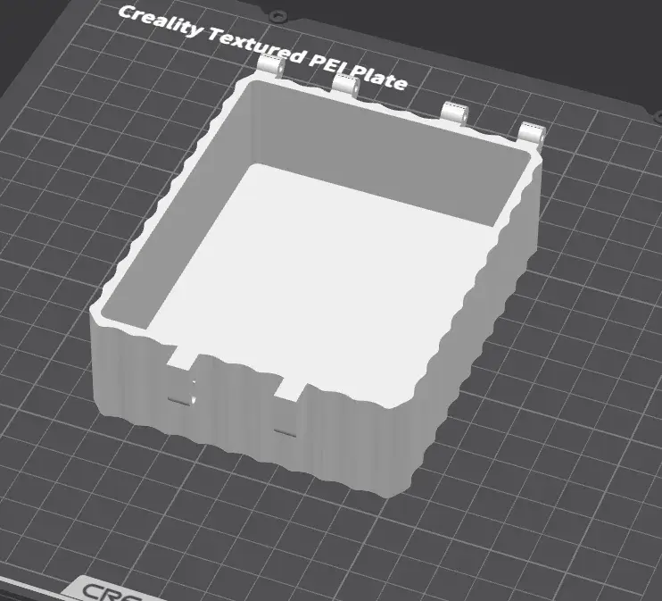 A simple box with tray and latch