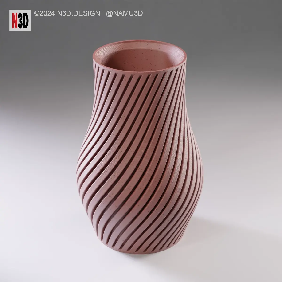 VASE 0102 B - BULB TWIST VASE