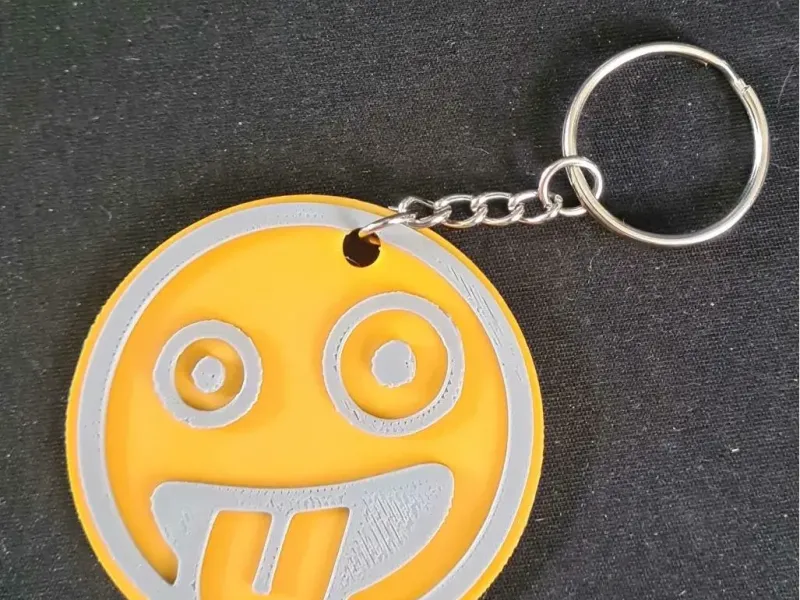 porte-clés émoji amusant
