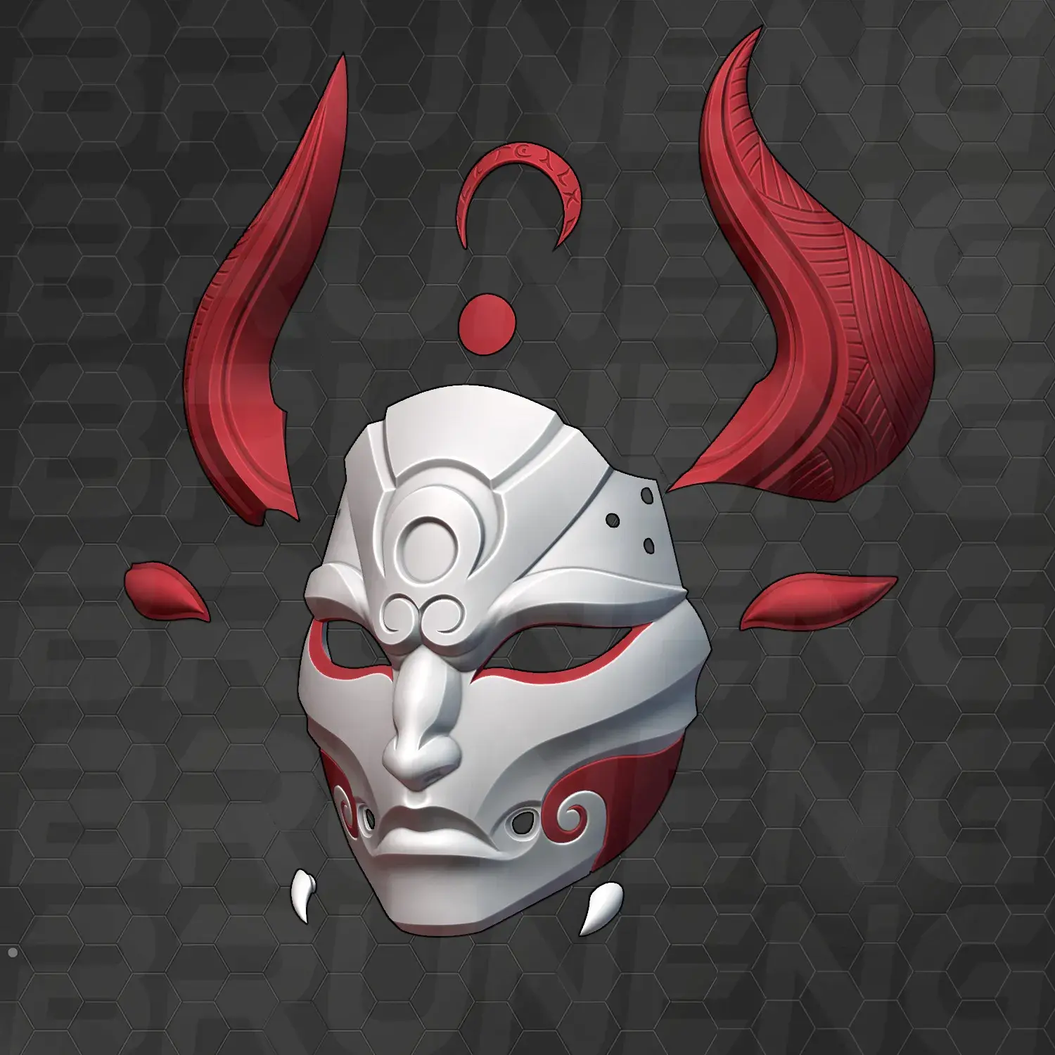 Blood Moon Diana Cosplay Mask - League of Legends Wild Rift