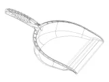Open Clean Plastic Dustpan-5