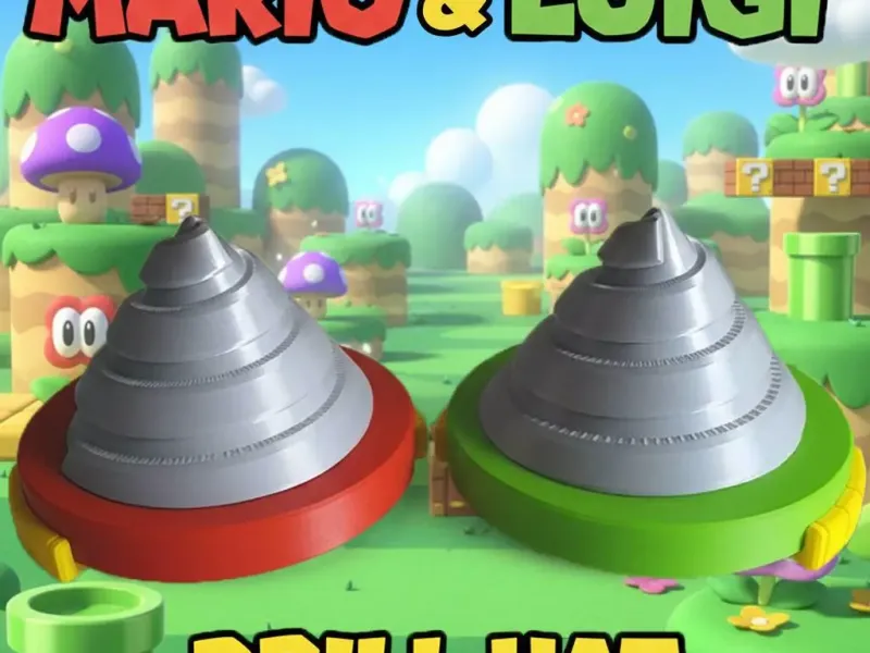Super Mario & Luigi Wonder Drill Hat (Drill Power-Up)