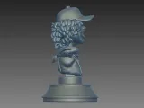 Dustin With his Pet - Bust Stranger things 3D print model-3