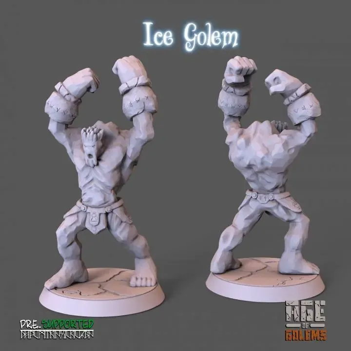 Ice Golem Pose 2 - Age of Golems