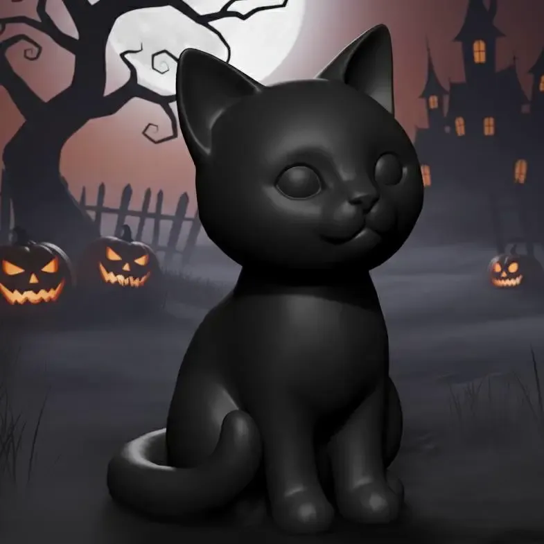 BLACK CAT - KITTIE - KATER - NEKO