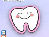 Badge Reel Topper Flat Back Happy tooth-1
