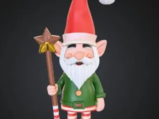 a seasonal festive gnome