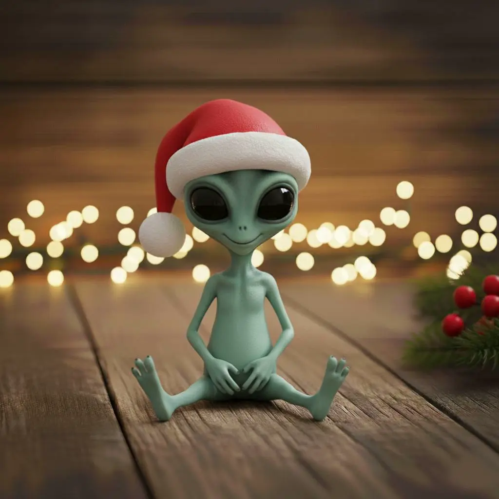 Home Decorations & Ornaments STL Download - Christmas Alien Figurineby ...