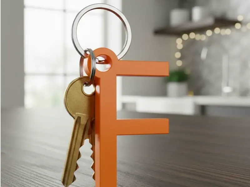 F keychain