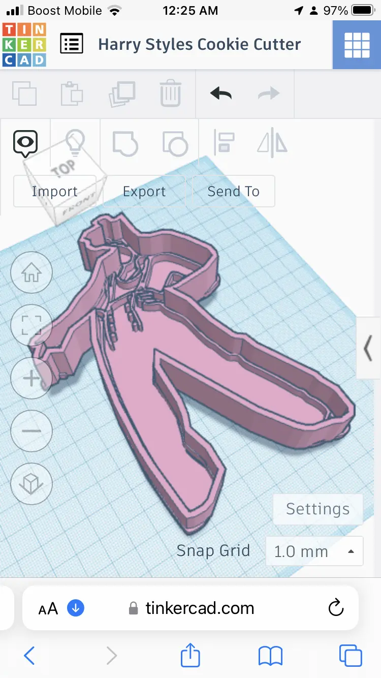 Harry Styles Cookie Cutter and Stamp