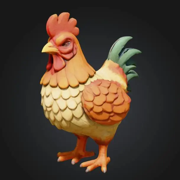 Rooster Blaze D&D miniature