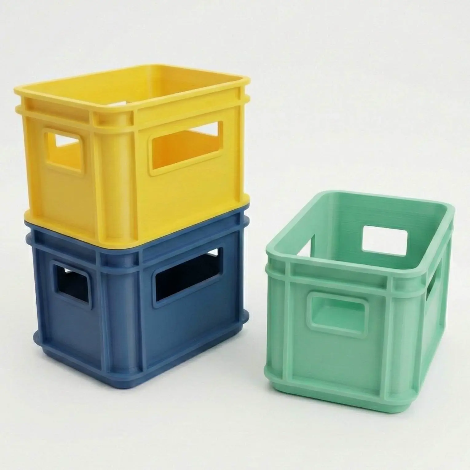 3D Printer Files | 3MF File | Stackable Logistics Crates | 3 Sizes