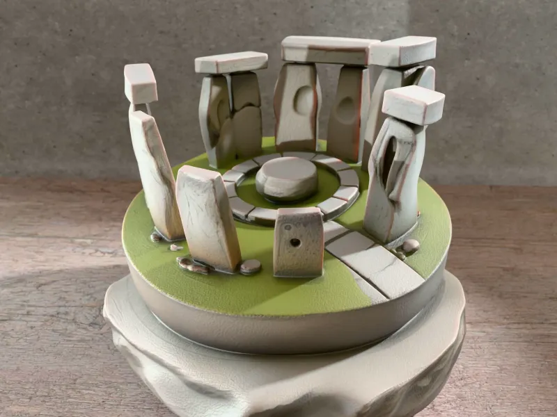 Stonehedge 3D Model Monument