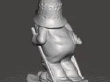 gnome on skis-1