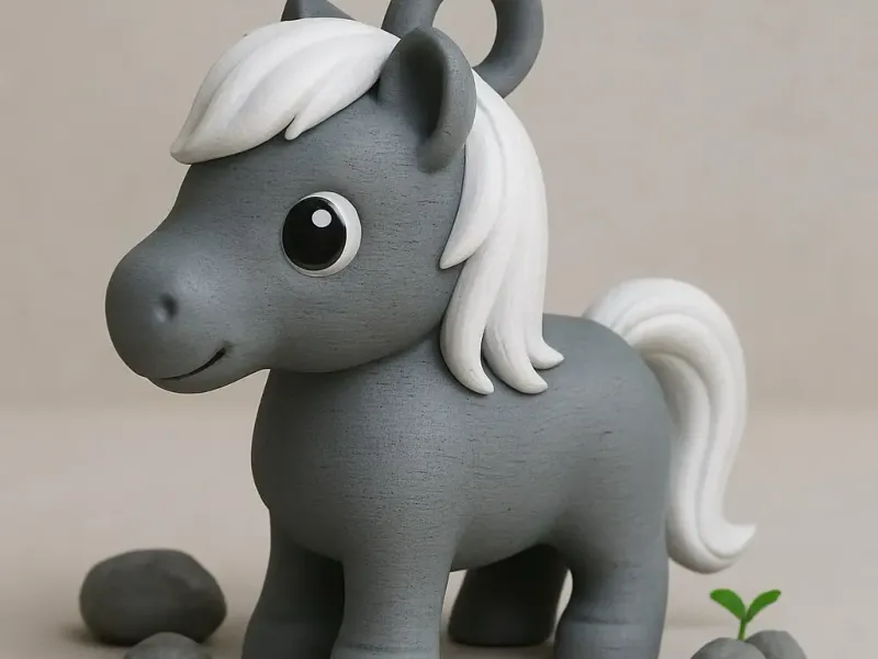 Cute Pony Keychain