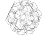 Wireframe Shape Penta Flake Dodecahedron-3