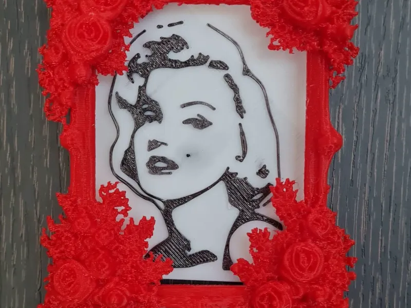 quadro floreale Marilyn