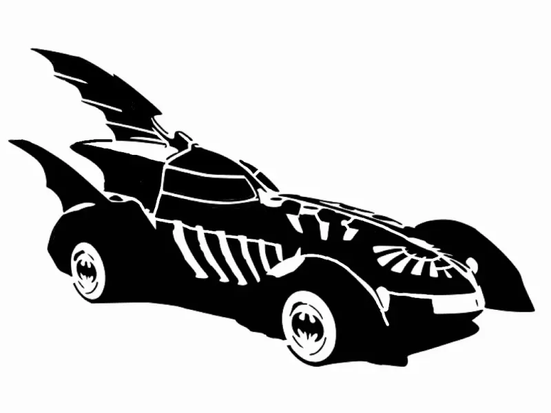 BF Batmobile stencil