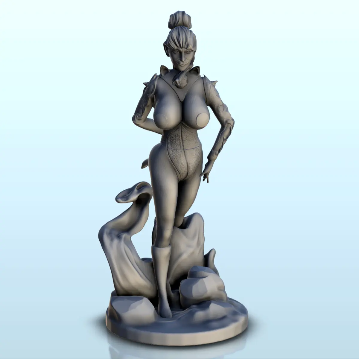 Sexy woman running on the waves (21) - miniatures figure sce