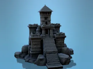 MINIATURE OLD CASTLE