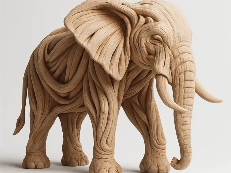 Elephant - Roots of Life – The Wooden Creatures