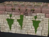 Mauer aus Backstein und ranken-2