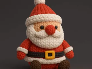 Santa Claus Crochet Chibi