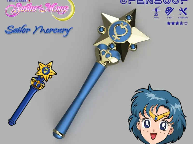 Baguette de transformation Sailor Mercury - Pretty guardian