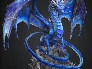 Sapphire ghost dragon