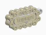 Motorcycle roller keychain ring-2