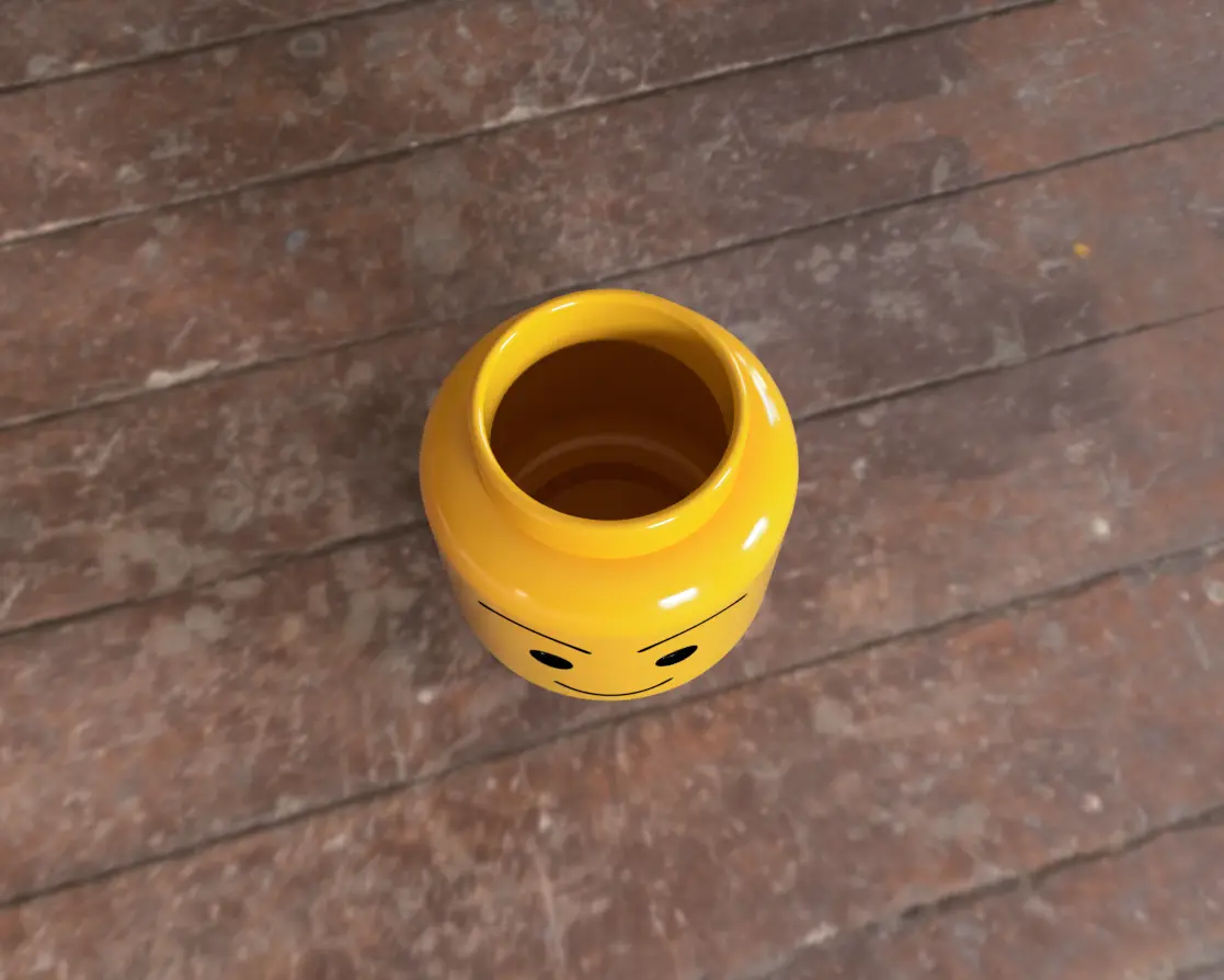 Pencil case Minifigure Head with boy/girl faces Standalone