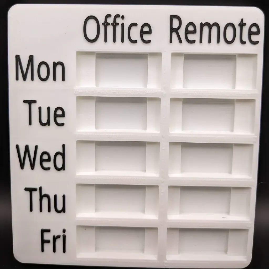 WFH Office Door Calendar