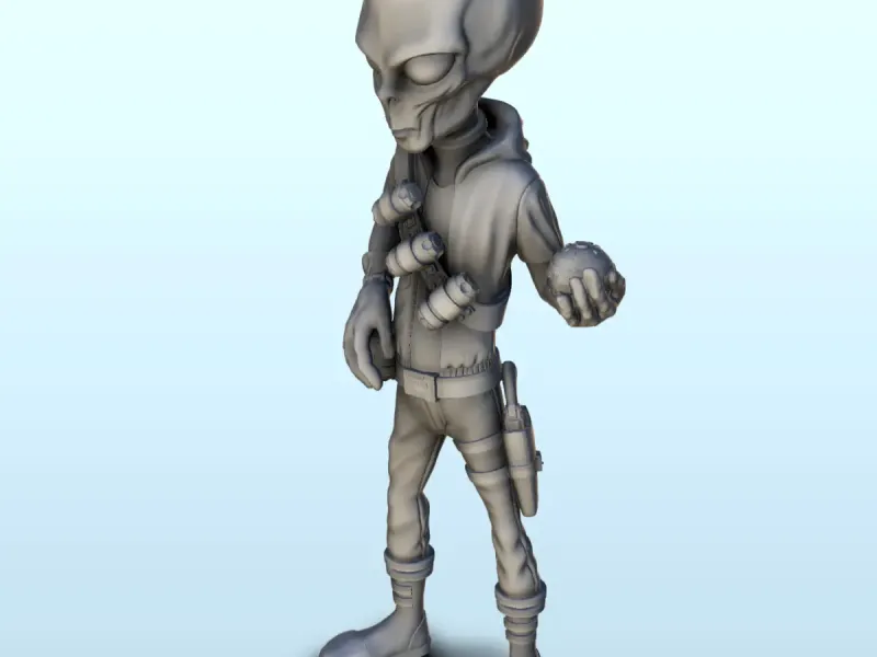 Alien Grenadier mit Granaten im Schultergurt (10) (+ vor