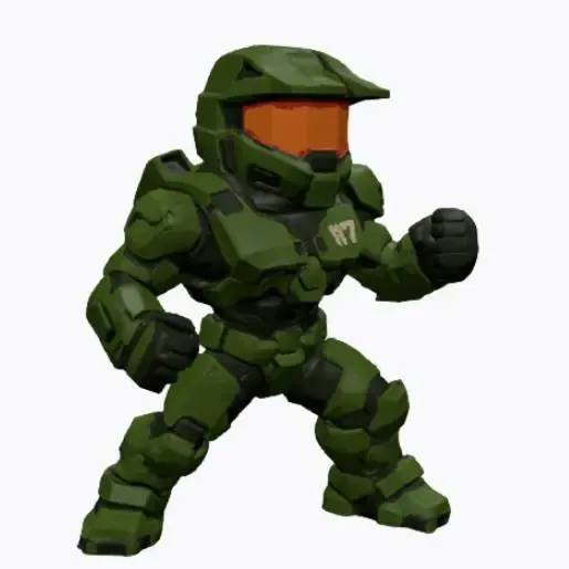 Chief chibi fighter pose