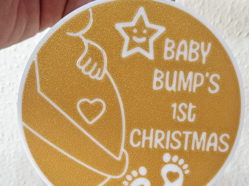 Primo Ornamento di Natale per Coppie in Attesa