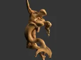 Mermaid. Ariel and Eric. statuette-0
