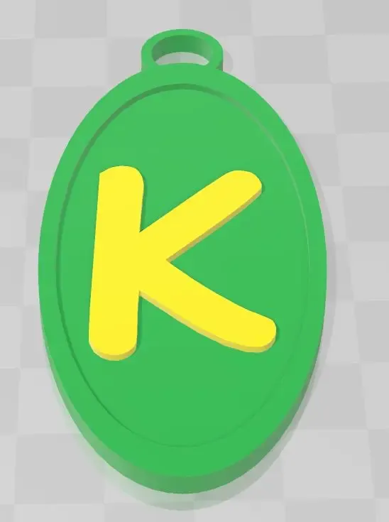 Alphabet Keychain - Letter K
