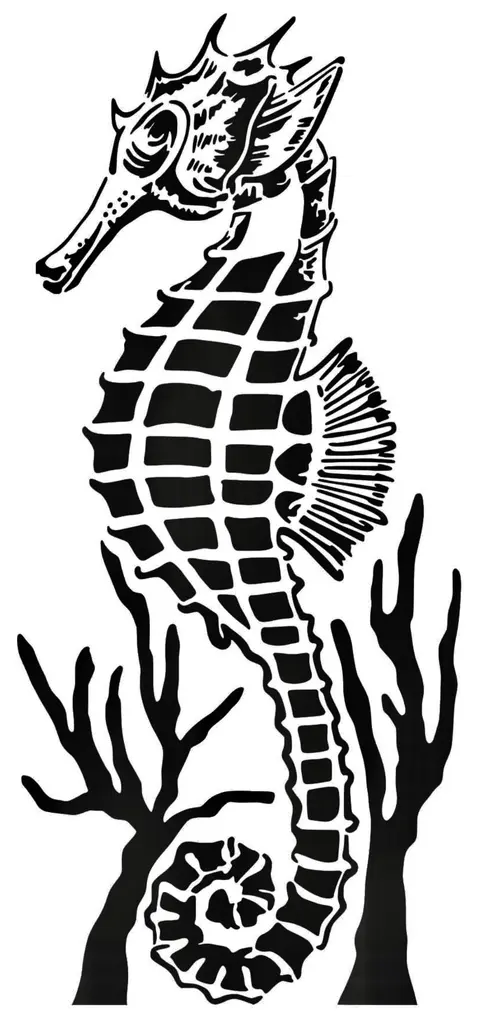 Sea Horse stencil