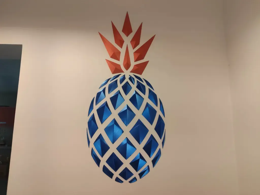 Geometric Pineapple wall art