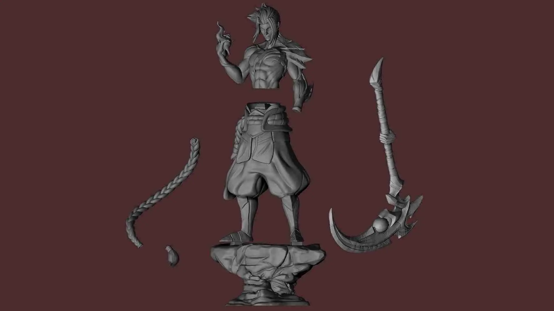 Kayn League of Legends Fan Art pour impression 3d