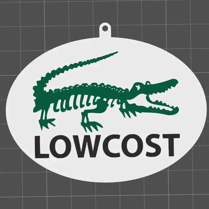 Lowcost keychain- parody Lacoste