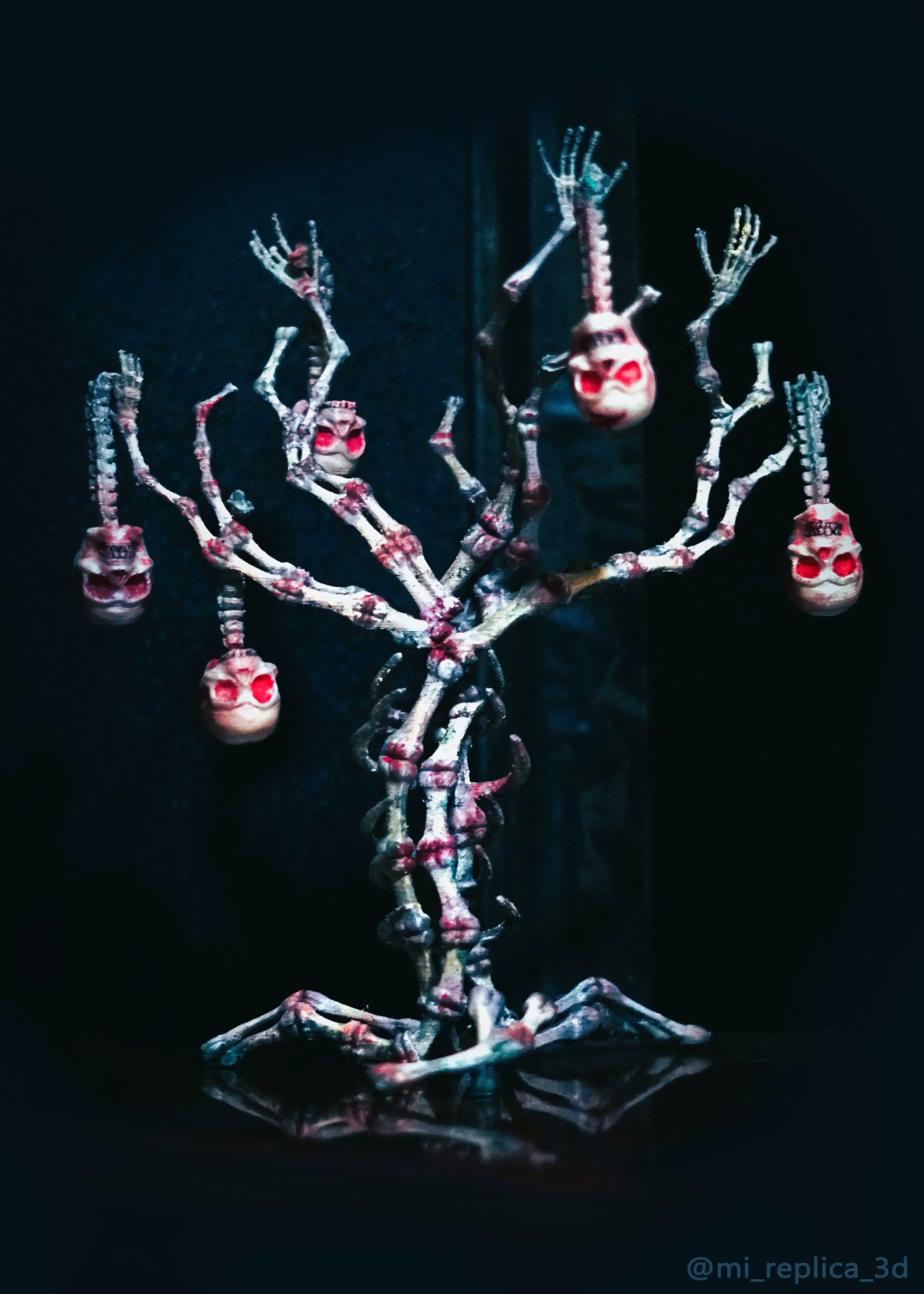 Very Scary Bone Tree Sculpture for Halloween